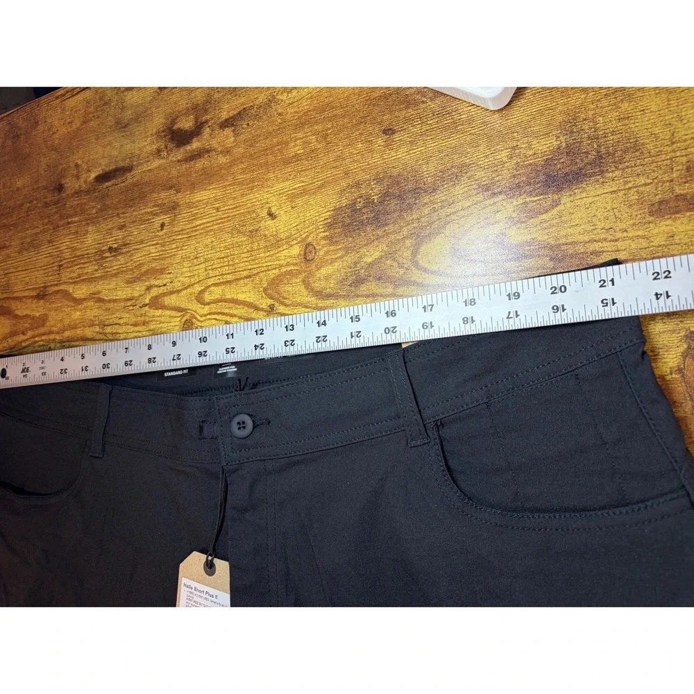 Prana Halle Short Plus II 20W Black ReZion Stretch Hiking Shorts 7